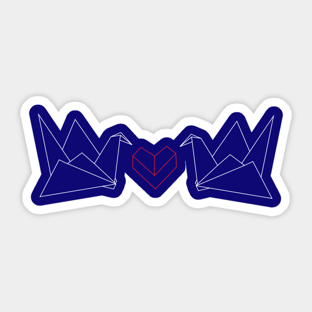 Origami Love Sticker by jamieroberts